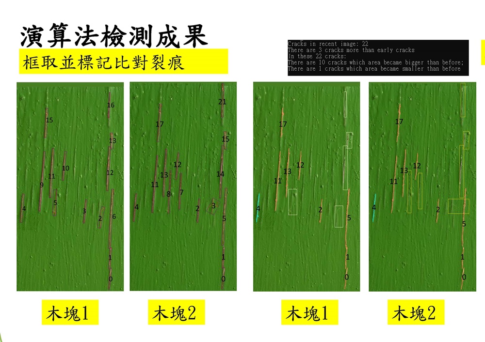 遠端古蹟維護智慧偵測系統比對圖